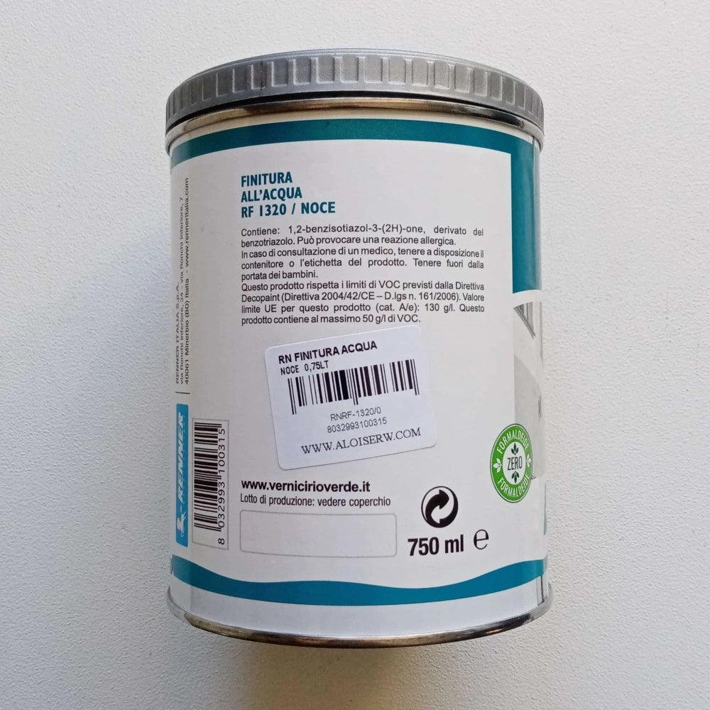 Renner rf 1320 750ml finitura noce semilucida base acqua