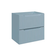 Mobile sottolavabo VANO 60 cm blu denim sospeso con 2 cassetti