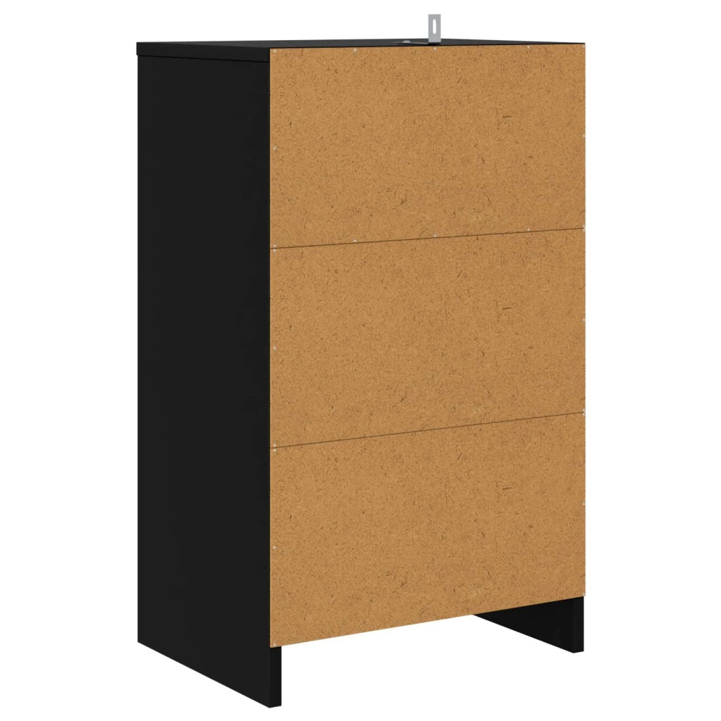 Comodini 2 pcs Nero 40 x 30 x 467 cm Legno multistrato 888910