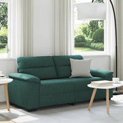 Divano a 2 Posti-Sofa 2 Posti Verde Scuro 140 cm in Tessuto 233985