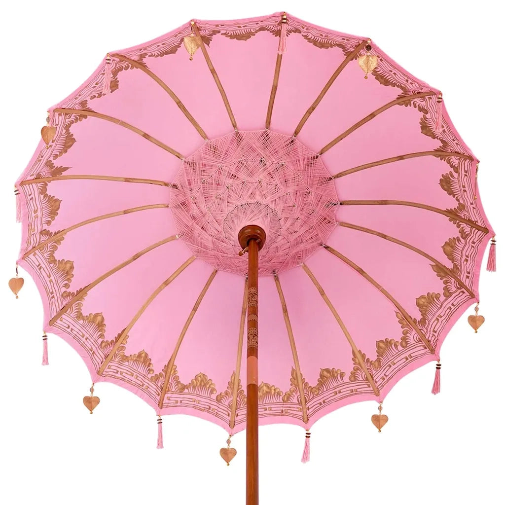 Parasol Balinese 260 Rosa 180-190 cm Cotone e legno massello 3356904