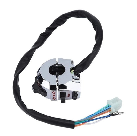 Schaltabatt Universale - Funzione Schaltabatt - Clacson/Luce di Avviso Schaltabatt - Alluminio - Adatto per 22 mm Sterzo - Progetto Sostenibile - Schaltabatt Motociclistico