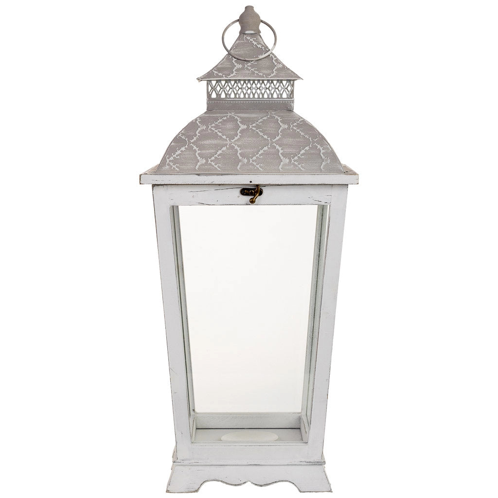 Lanterna in legno 26x26x61h cm
