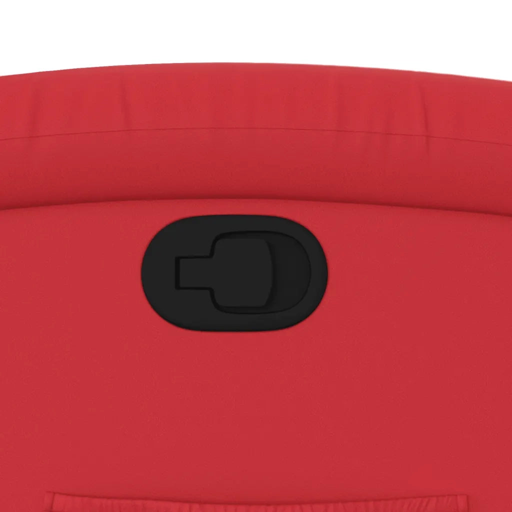 Poltrona Reclinabile Rossa in Similpelle 371780
