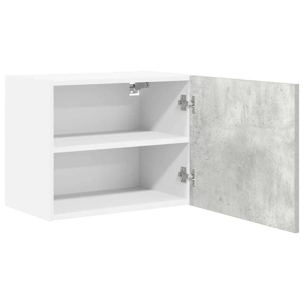 Armadio pensile 2 pcs Grigio Cemento e Bianco 50 x 31 x 40 cm 884153