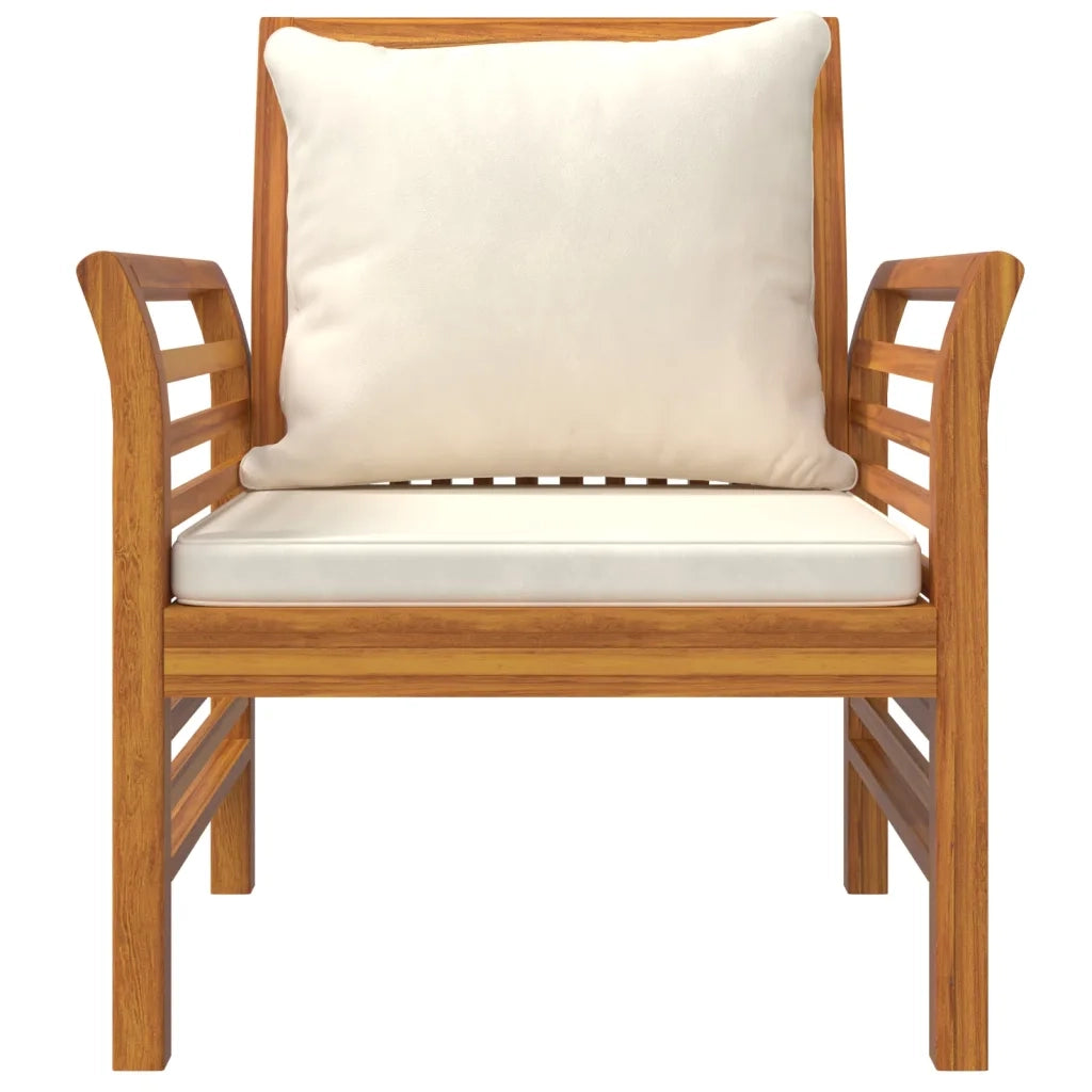Set Salotto da Giardino 5 pz con Cuscini Legno Massello Acacia 3058097