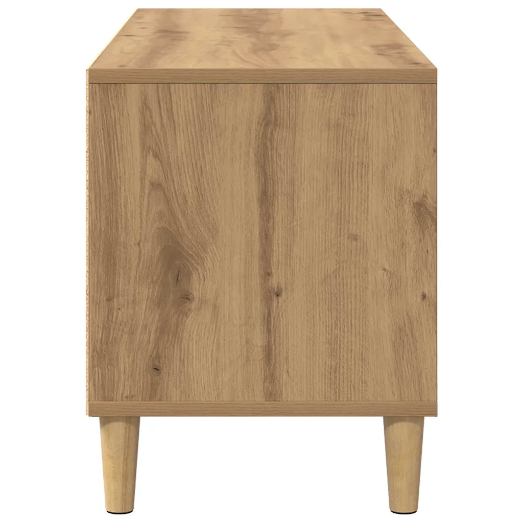 Mobile TV | Armadietto TV | Mobile Porta TV con cassetto Rovere artigianale 100 x 34,5 x 44,5 cm
