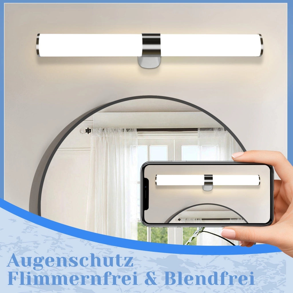 ZMH Lampada da specchio per bagno Moderna 60 cm cromata per camera da letto IP44