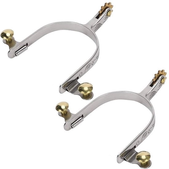 Set a Spada per Stivali 2 in 1 - Argento - Decorazione per Stivali - Adatto per Uomo/Donna - Per Addestramento Equino