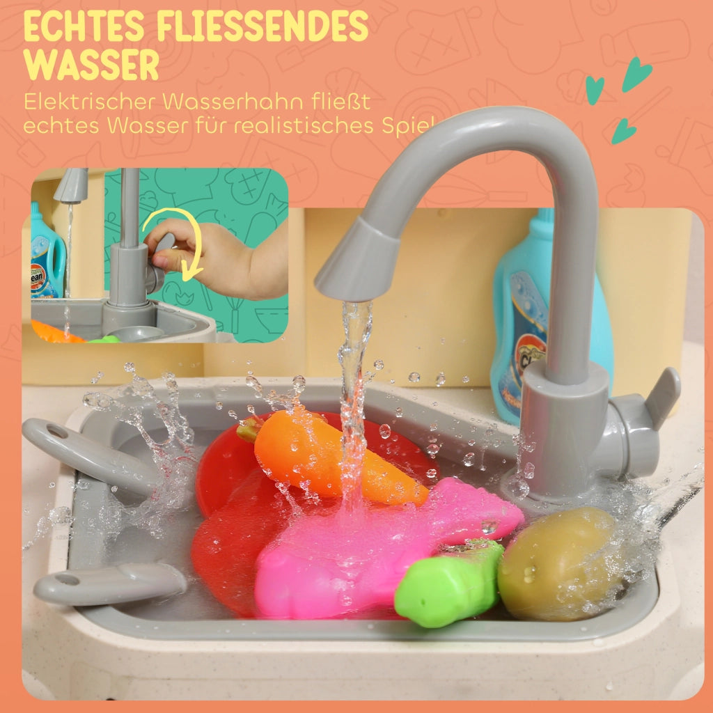 Cucina Giocattolo per Bambini ¨C Minimal ¨C Verde, Plastica, 85 Pezzi