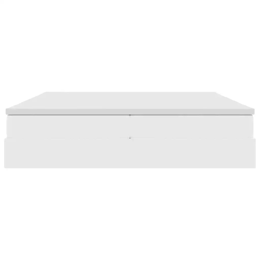 Letto con contenitore e materasso Bianco 200 x 200 cm 3370179