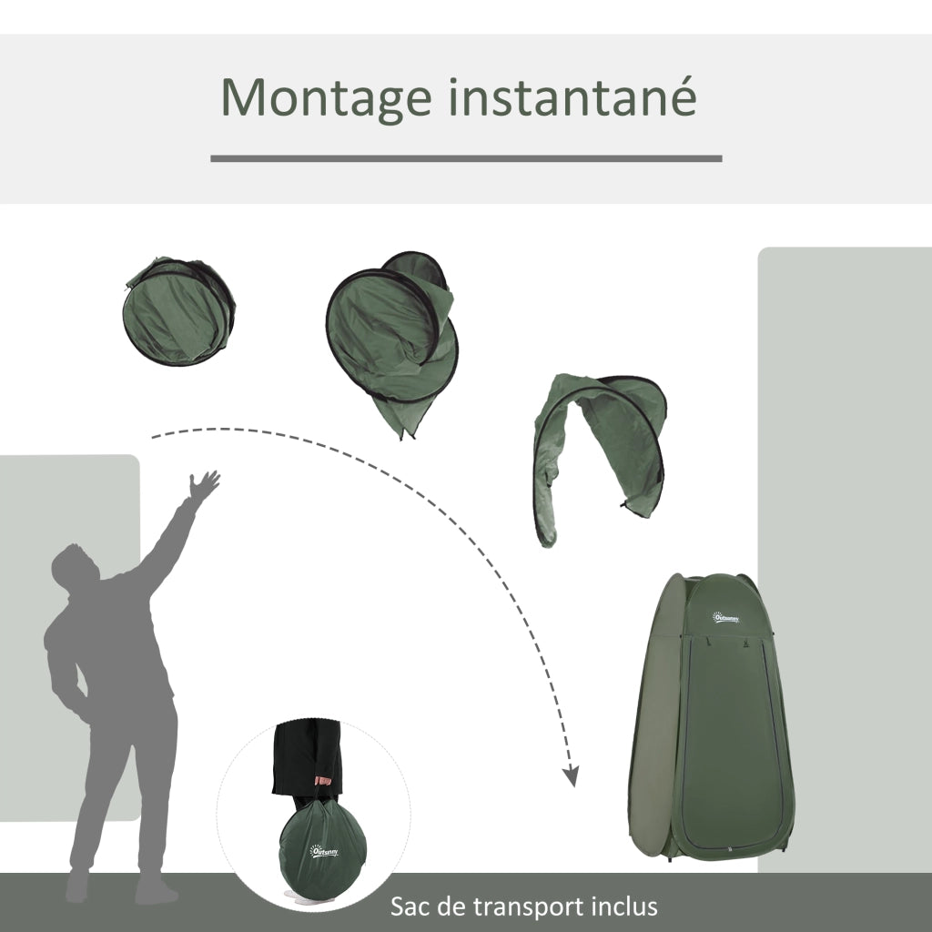 Tenda Doccia Portatile Pieghevole ¨C Minimal ¨C Verde