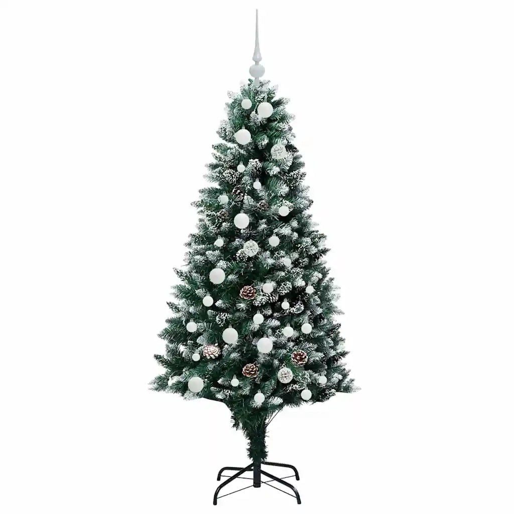 Albero di Natale artificiale con 150 LED Verde 150 cm 3396254