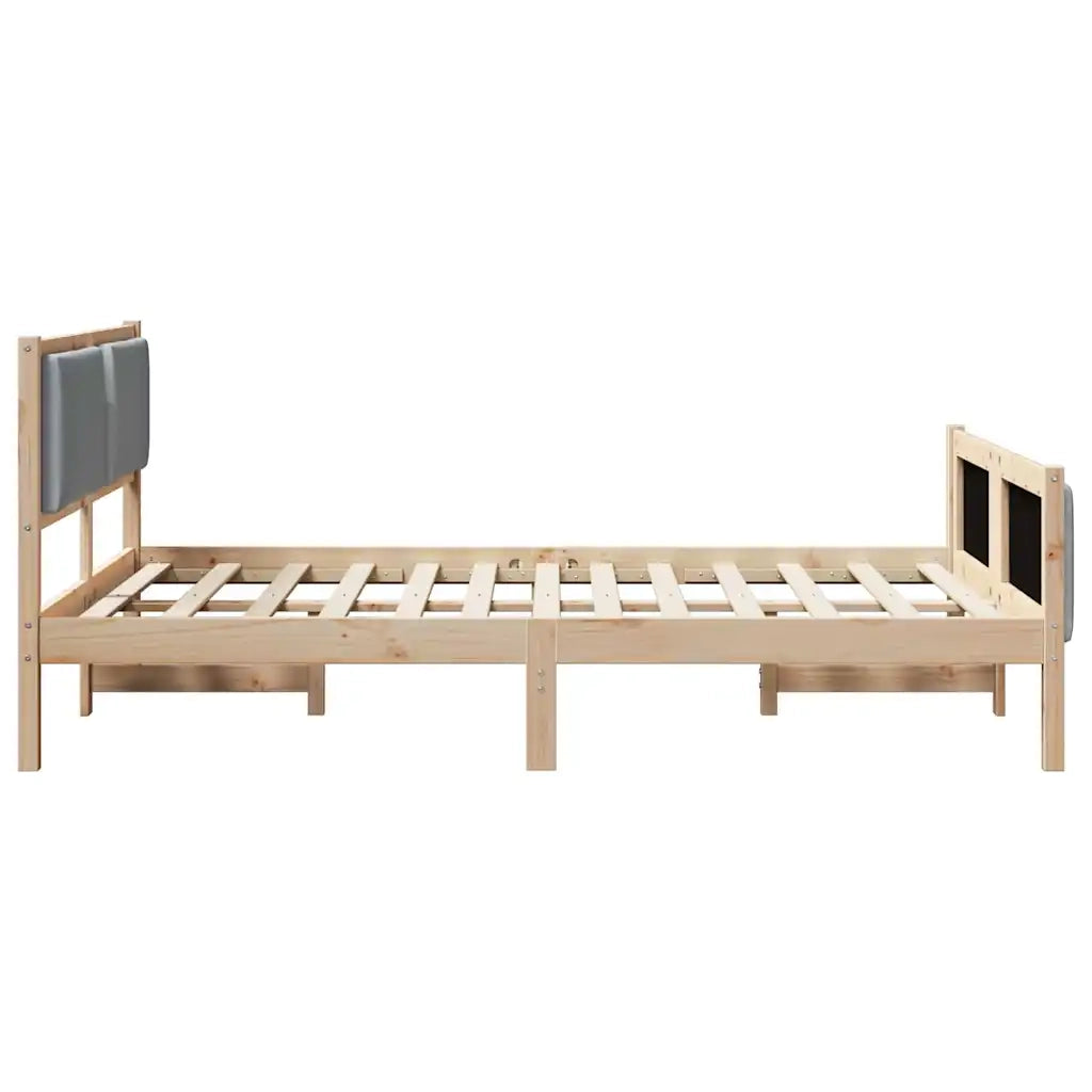 Letto matrimoniale | Letto per adulti | Struttura del letto Grigio chiaro 160 x 200 cm Tessuto