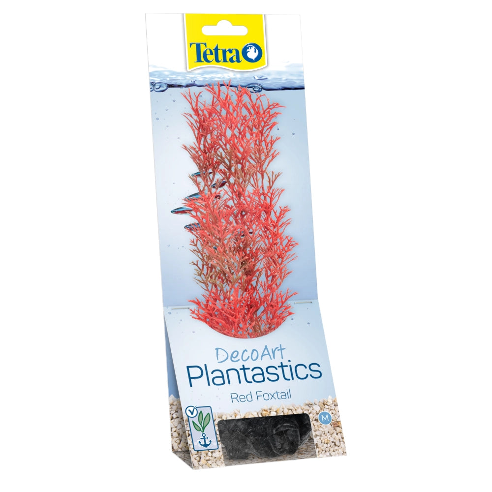 Tetra Pianta Decorativa in Plastica Modello Red Foxtail misura M 23cm
