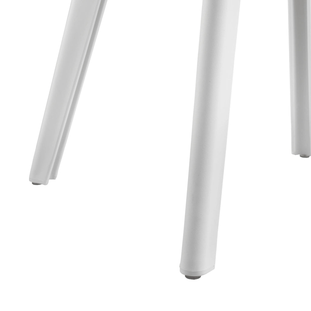 Set Brevik di 2 Sedie da Sala Pranzo in Plastica - Bianco [en.casa]