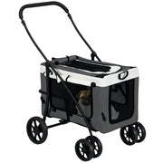 Trasportino per Animali Pieghevole ¨C Minimal ¨C Grigio 81x58x97.5 cm