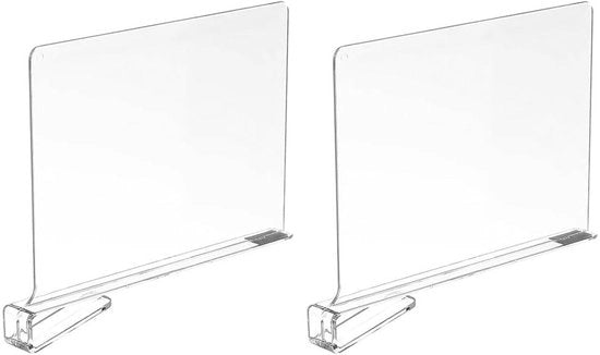 Divisori per pannelli in acciaio inox - Separatori per armadi - Organizza i tuoi spazi - Translucidi - Adatti a cucine e librerie