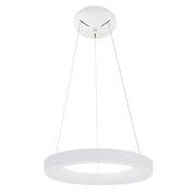 Italux Giulia lampada a sospensione LED bianca Ø48cm