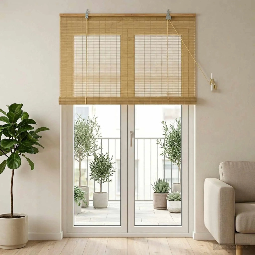 Tenda a rullo Naturale 120 x 220 cm Bambù 42040580