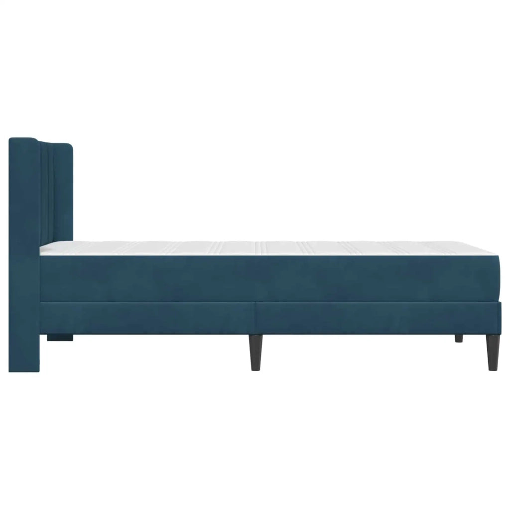 Struttura letto con materasso Blu 80 x 200 cm Velluto 3414830