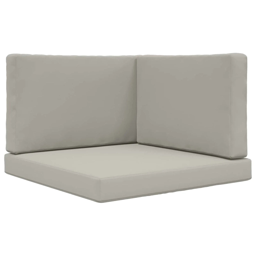 Cuscino per divano da esterno 3 pcs Grigio Poliestere 900864