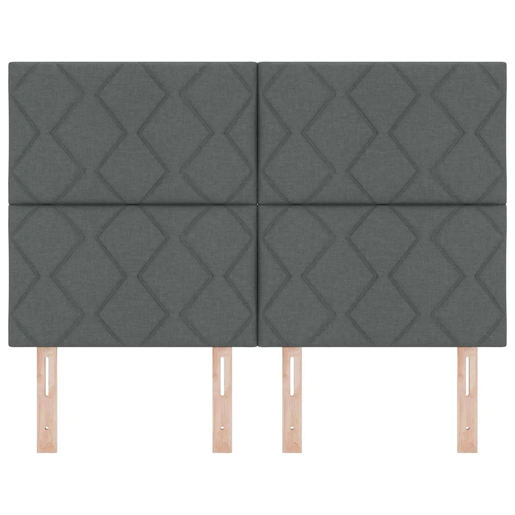 Testiera Grigio 144 cm Tessuto 3338515