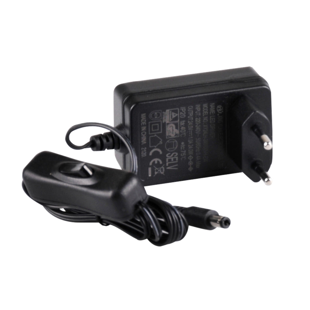 Kit striscia LED 24V 5m IP65 4000K con switch Polux