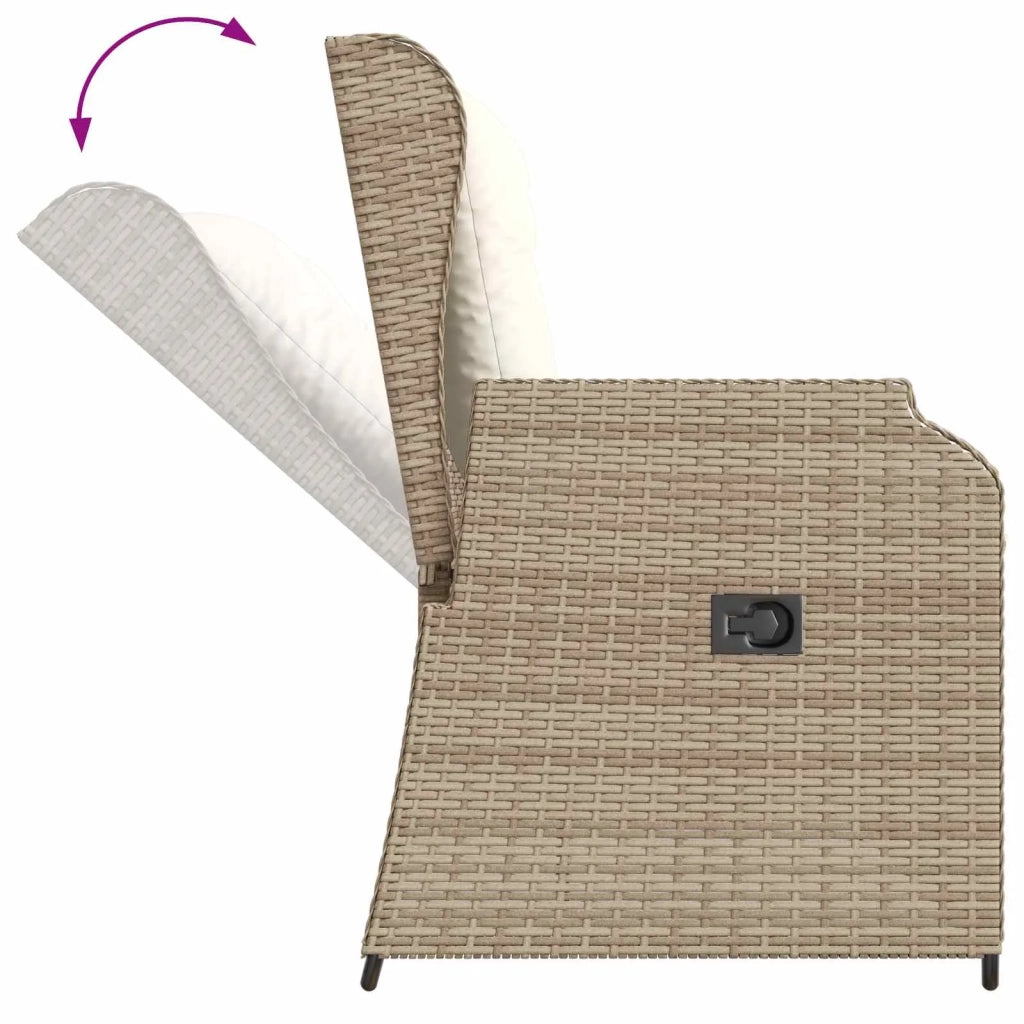 Panchina da giardino Beige polyrattan 3394462