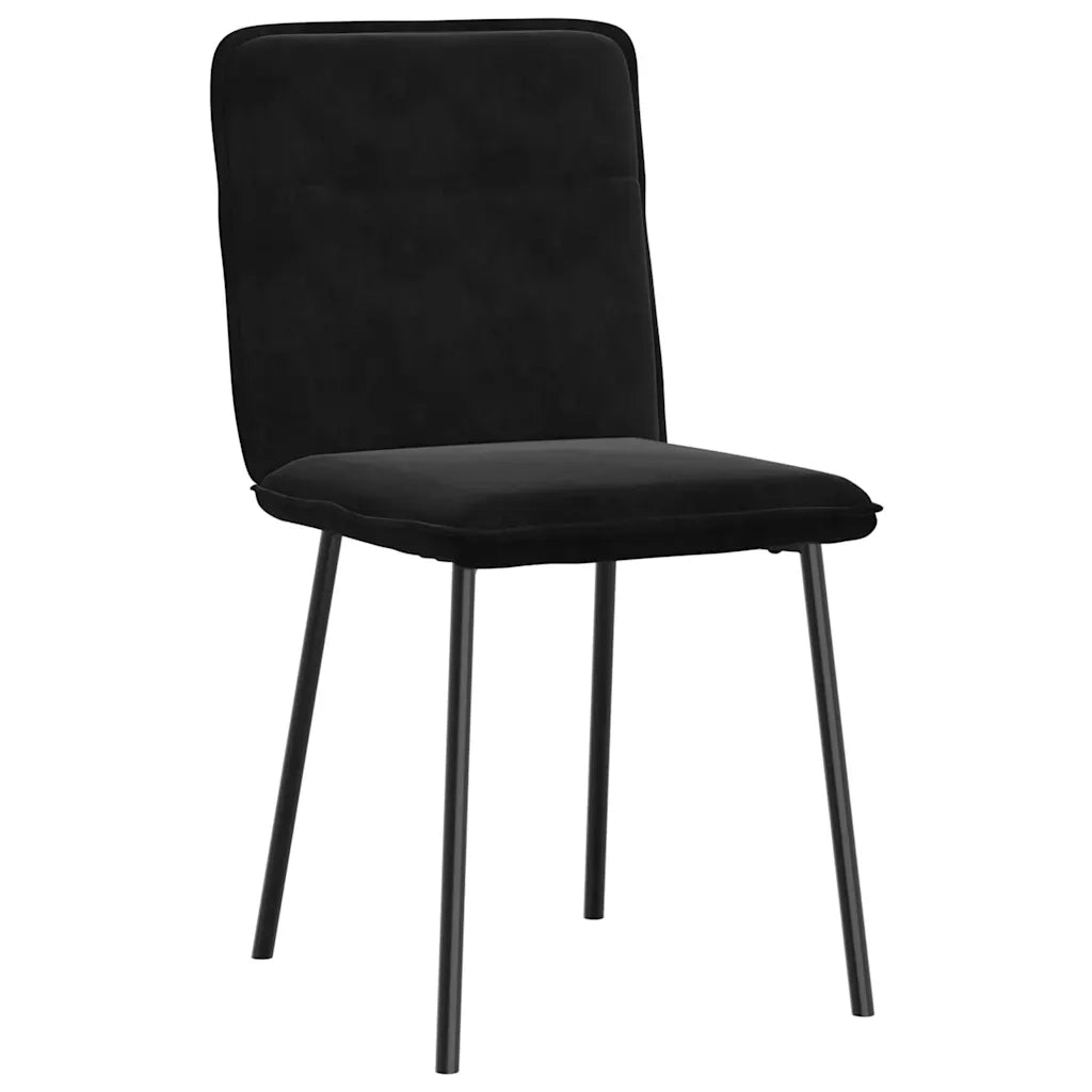 Sedie da Pranzo 2 pz Nere in Velluto 4101215