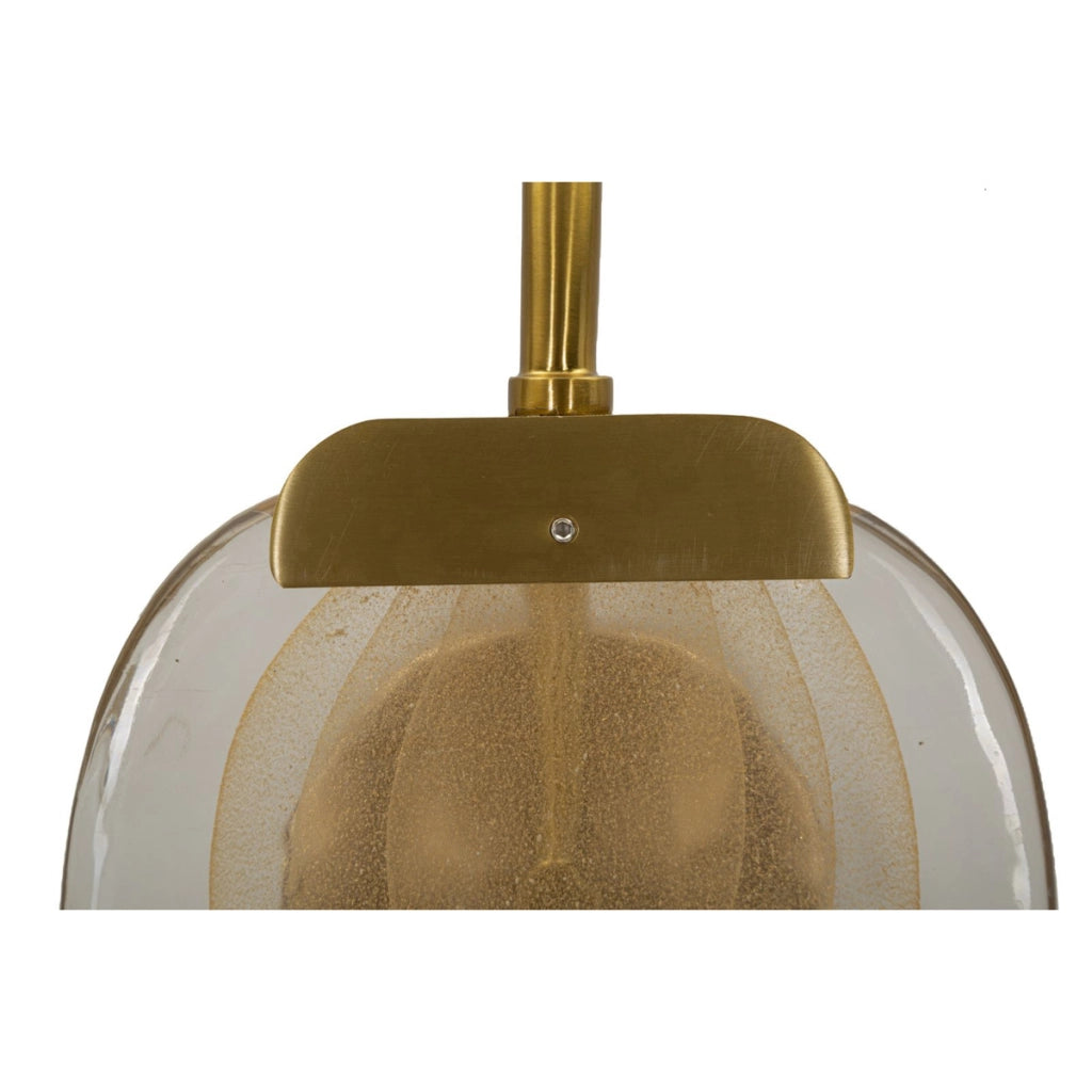Lampada a Parete VKH68, Oro, Metallo, 15x14x38 cm