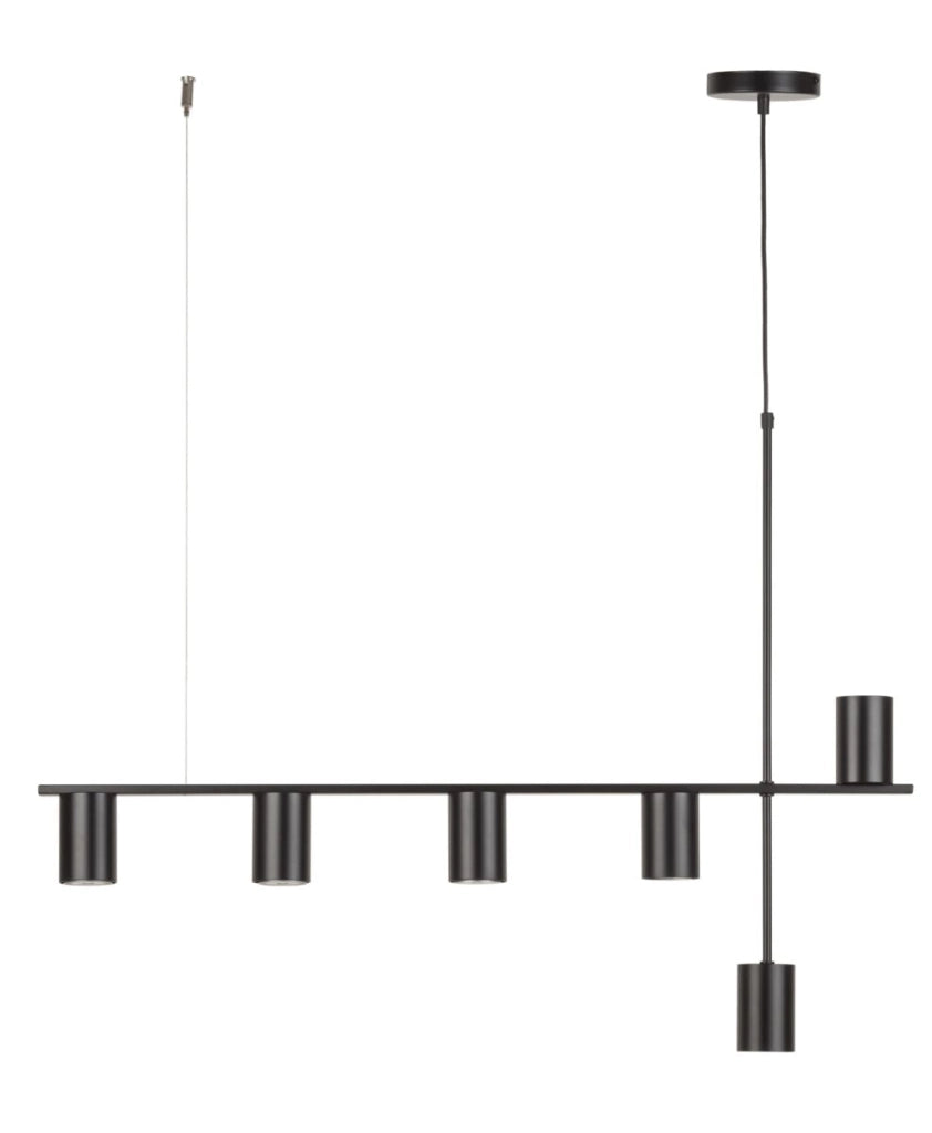 Lampadario moderno decorativo nero Vendo 6xGU10 Sigma Lighting
