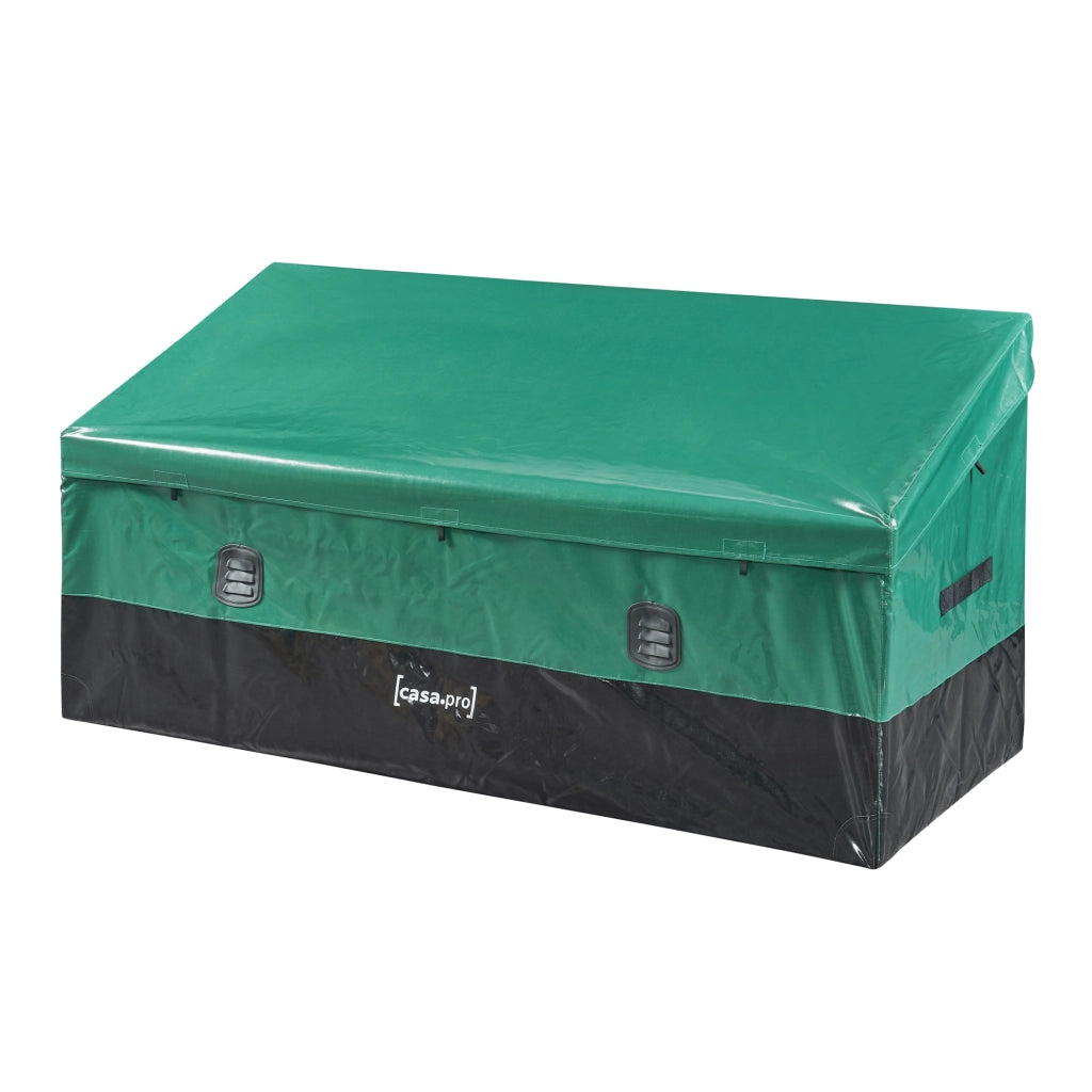 Baule da Esterno Alanno 560 L Verde / Nero casa.pro