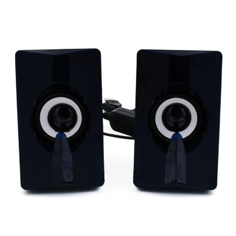 Trade Shop - Set Mini Altoparlanti Speakers Per Basso Per Computer Luci Led Colorate Q-t124 -