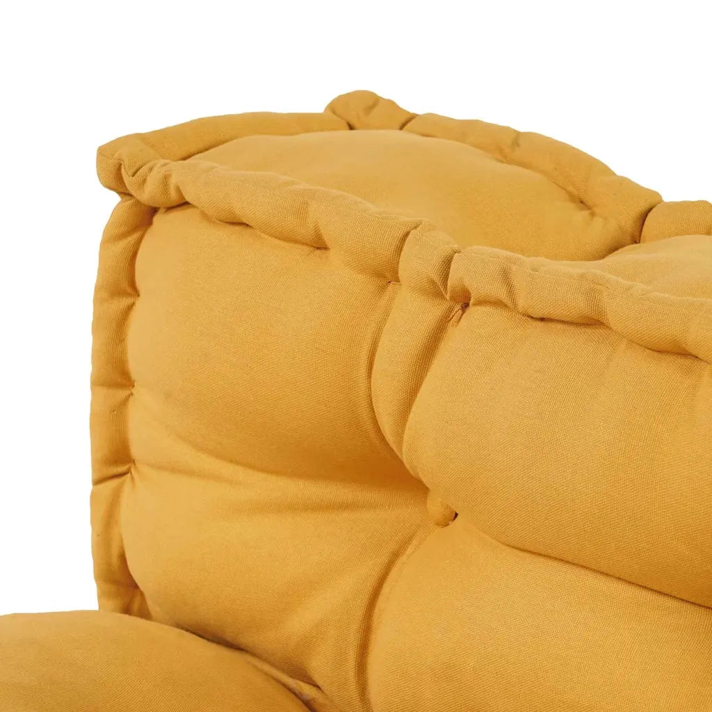 Cuscino per Divano Pallet 2 pcs Giallo 120 x 80 x 38 cm Tessuto 4019093