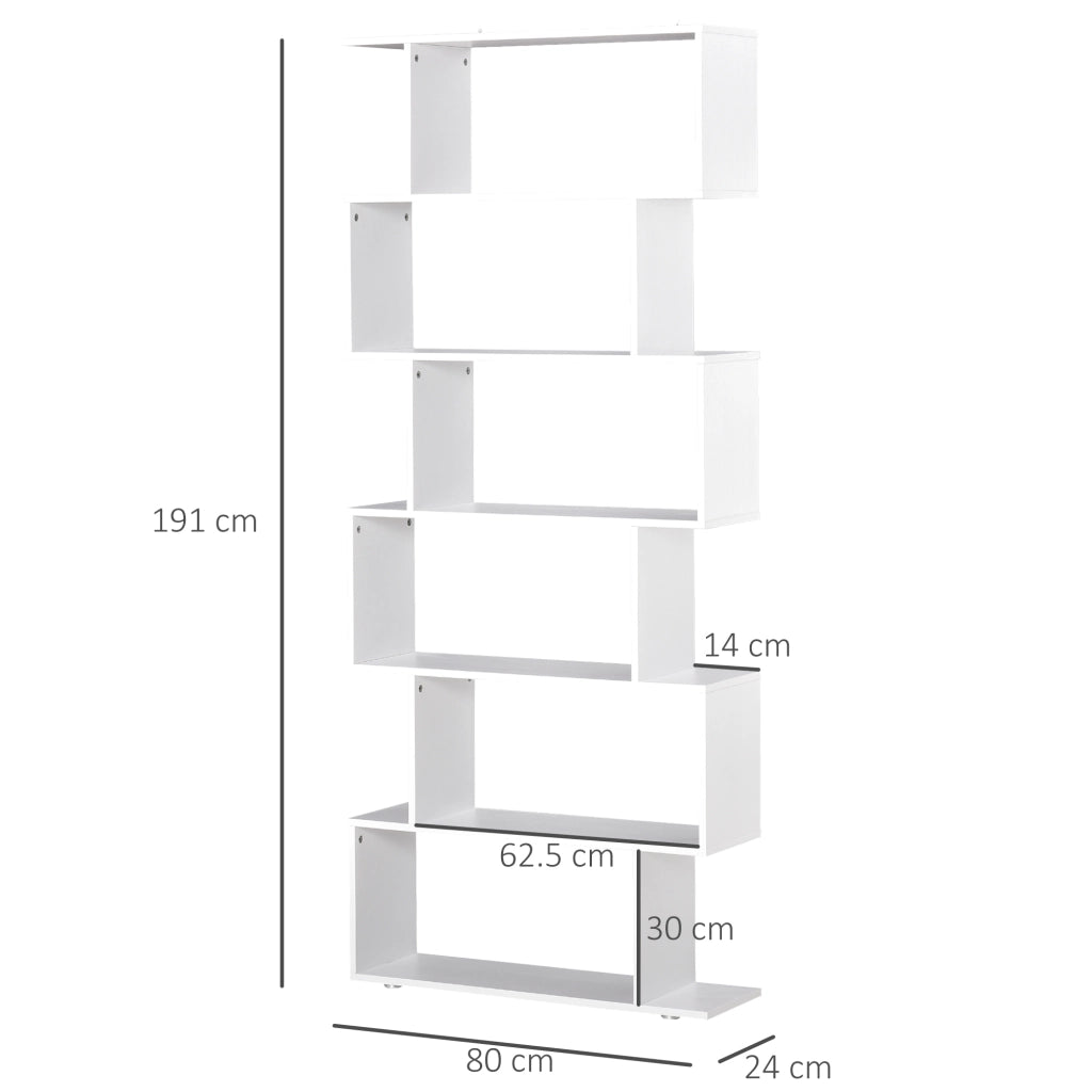 Libreria in Legno ¨C zephmum ¨C Bianco 80x24x191 cm