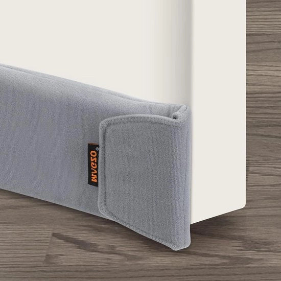 Blocco del vento isolante a bassa temperatura 97 cm - fondo di porta isolante termico regolabile - protezione contro il vento - protezione dal freddo - grigio
