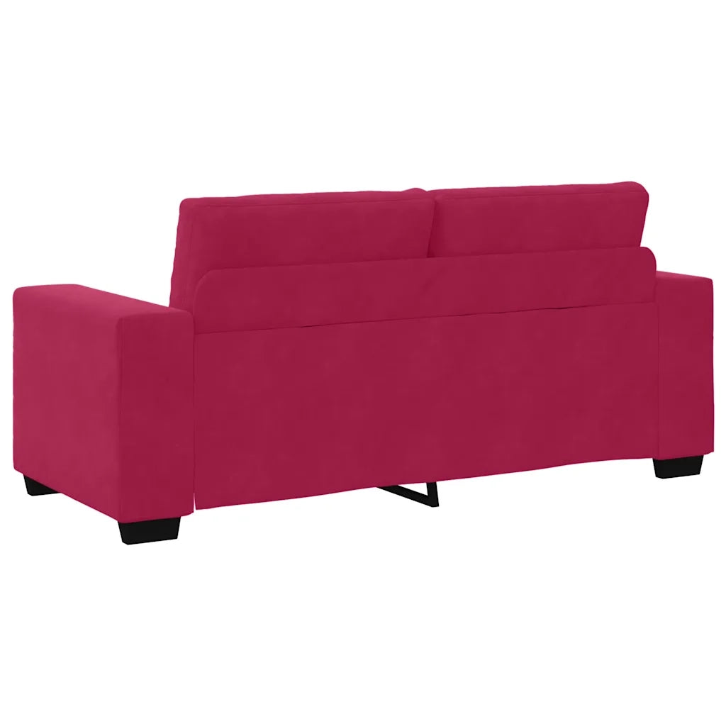 Divano Divanetto-Sofa Rosso Vino 140 cm in Velluto 460716