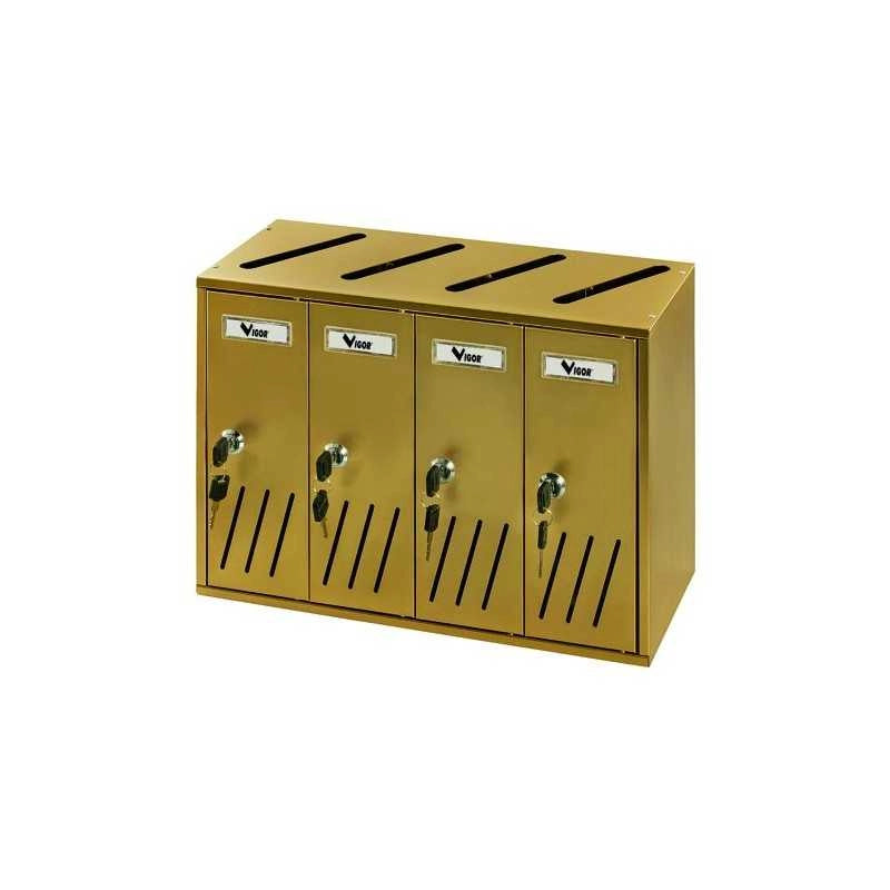 Casellari Postali Vigor alu Ramato K4 4-Box 42X17,5X30