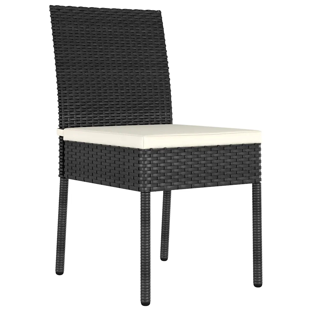 Set da Pranzo per Giardino 5 pcs Nero
