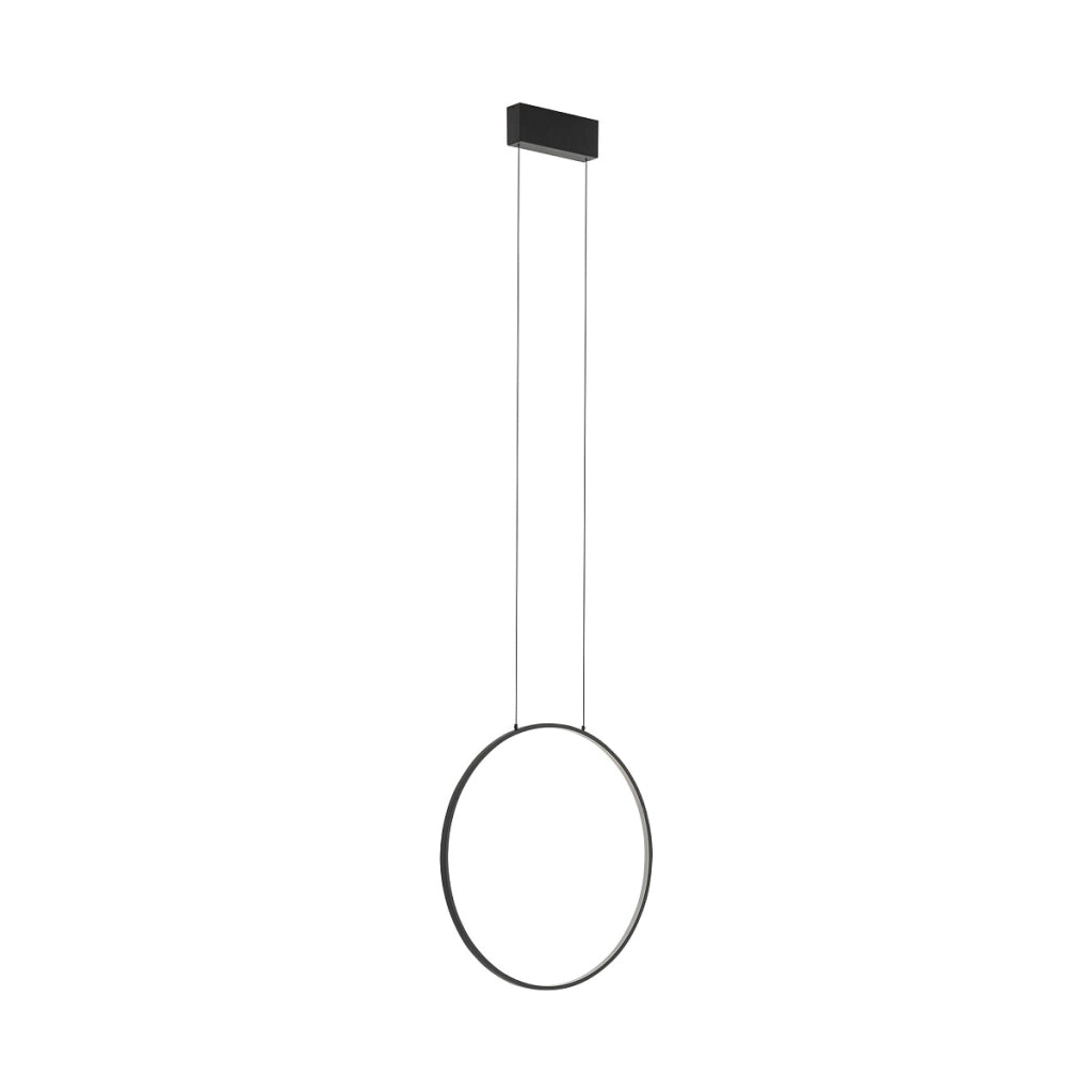 Lampada a sospensione LED anello nero Ø45 4000K Nowodvorski