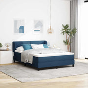 Letto a molle con materasso Blu 160 x 200 cm Tessuto 3340037