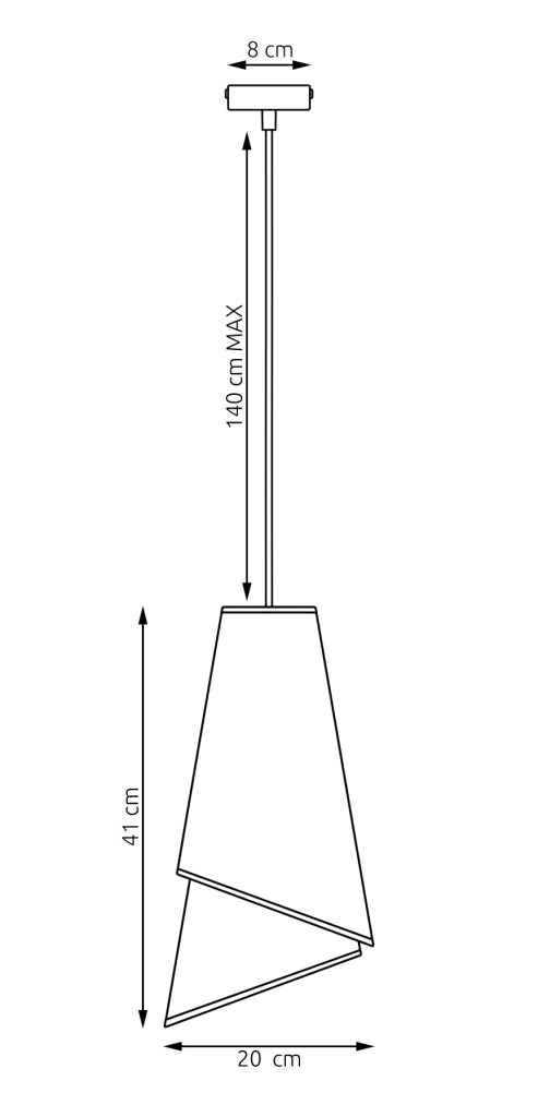Lampada a sospensione MODA bianco oro 1xE27 Emibig