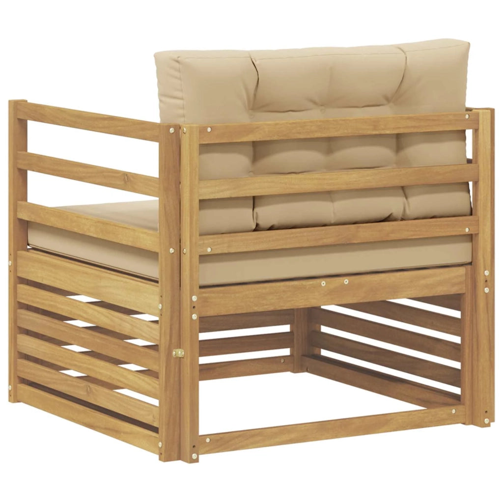 Divano da esterno Bianco e Beige 3439120