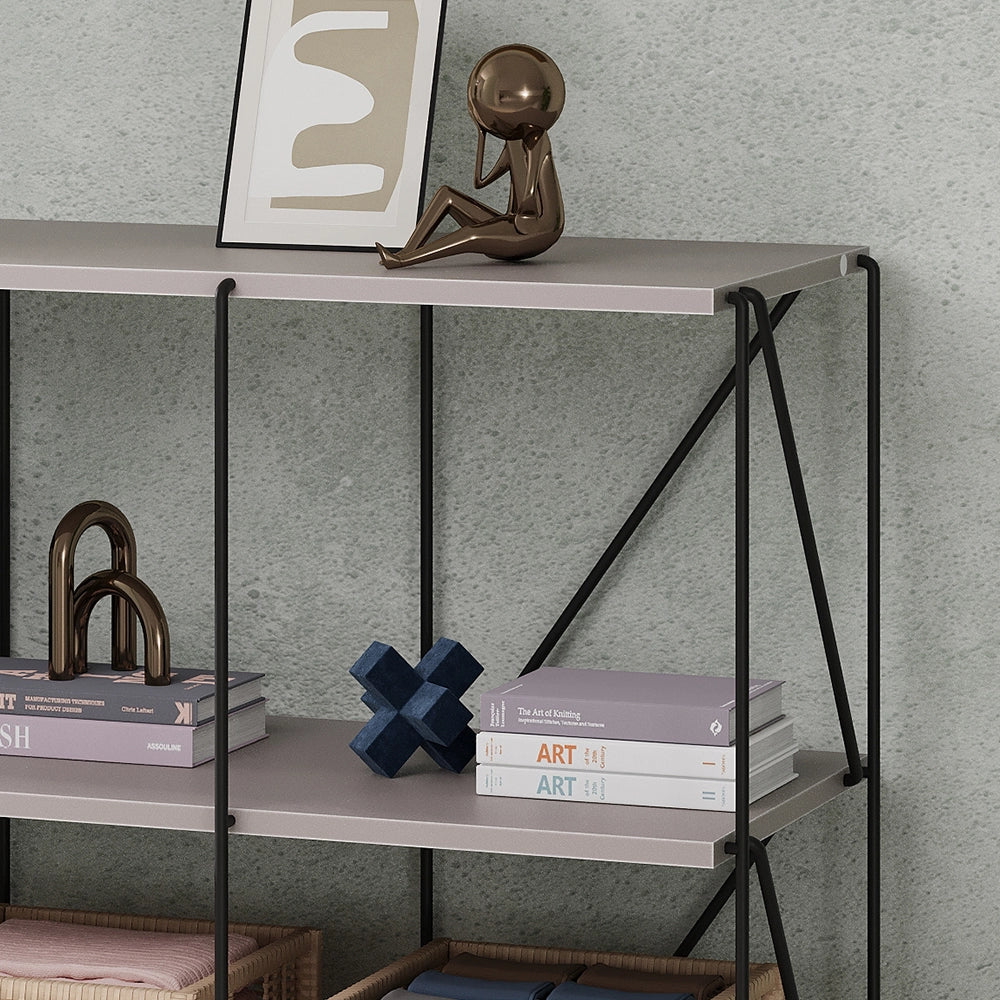 Vicco Libreria Grigio/nero 90 x 71 cm