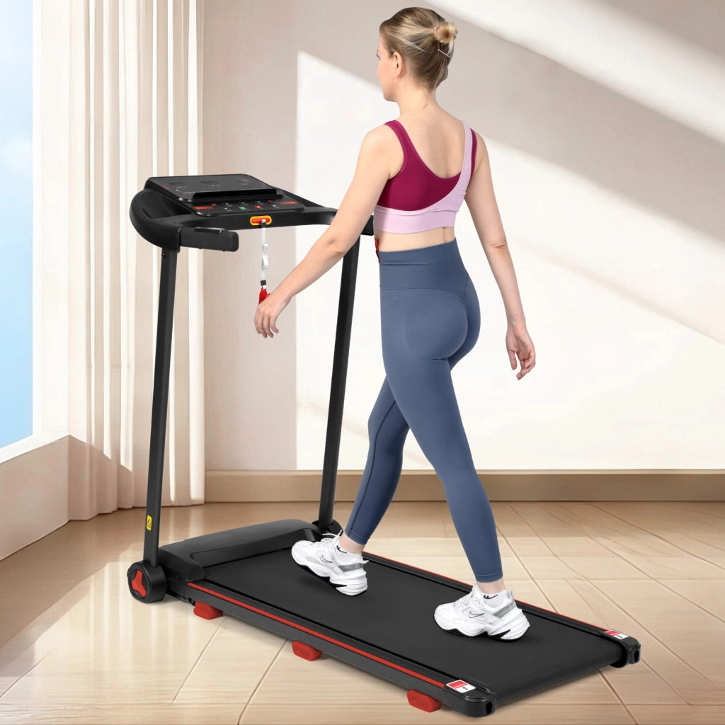 Tapis roulant pieghevole per casa con inclinazione 8%; 125x62x106 cm; display LED; fino a 14 km/h; fino a 120 kg