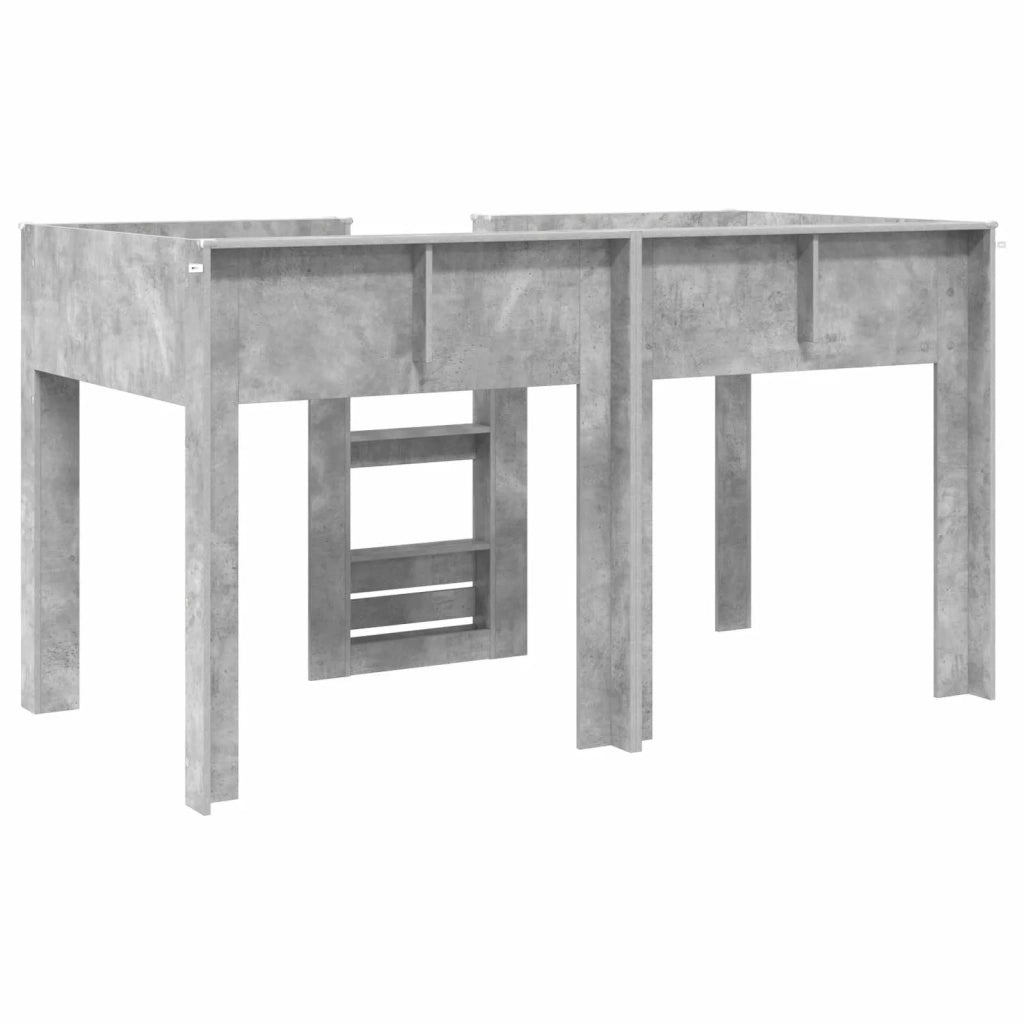 Letto a Castello per Bambini Grigio cemento 80 x 200 cm 3410486