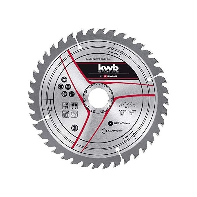 Kwb Lama Legno D.210X30 Mm - 40 Denti
