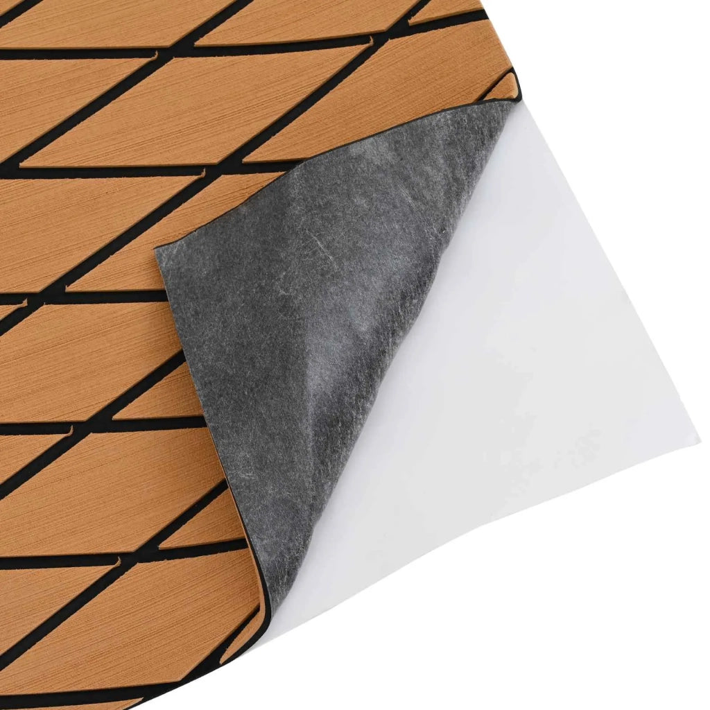 Tappetino per Barche Rigato Marrone e Nero 190 x 70 cm EVA 42046777