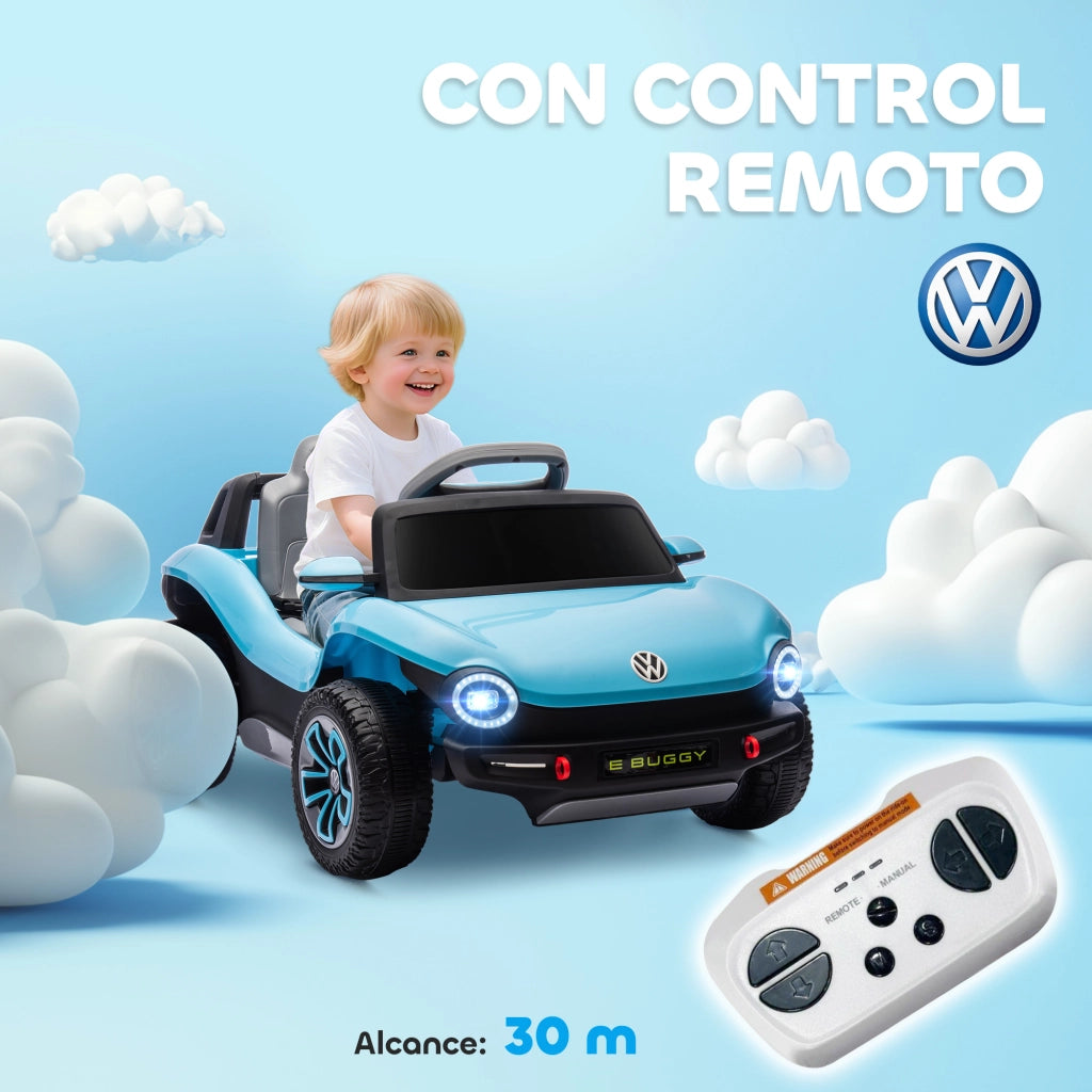 Auto Elettrica per Bambini Volkswagen E-Buggy ¨C Minimal ¨C 12V Blu